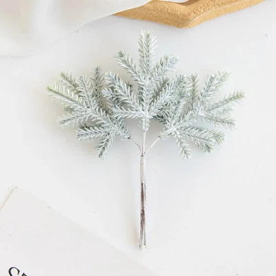 Hojas de plantas artificiales 6 piezas de cactus verdes para el hogar Navidad material de decoración Foto 1 de 4