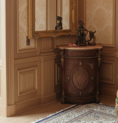 Servidor/consola de esquina superior de mármol Foto 1 de 4