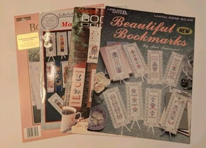 Lot 4 BOOKMARK Cross Stitch Beautiful Bouquet Collection MARK THAT SPOT - Picture 1 of 10