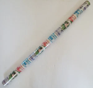 The Powerpuff Girls Christmas 2002 Wrapping Paper 50 sq ft Rainbow Gift Wrap Vtg - Picture 1 of 4