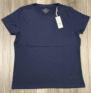 Vineyard Vines Performance Short Sleeve Shirt Women’s Large Navy Blue - Picture 1 of 12
