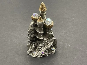 Rawcliffe 2.5” Fine Pewter Jeweled Castle 7 Jewels Total - Picture 1 of 10