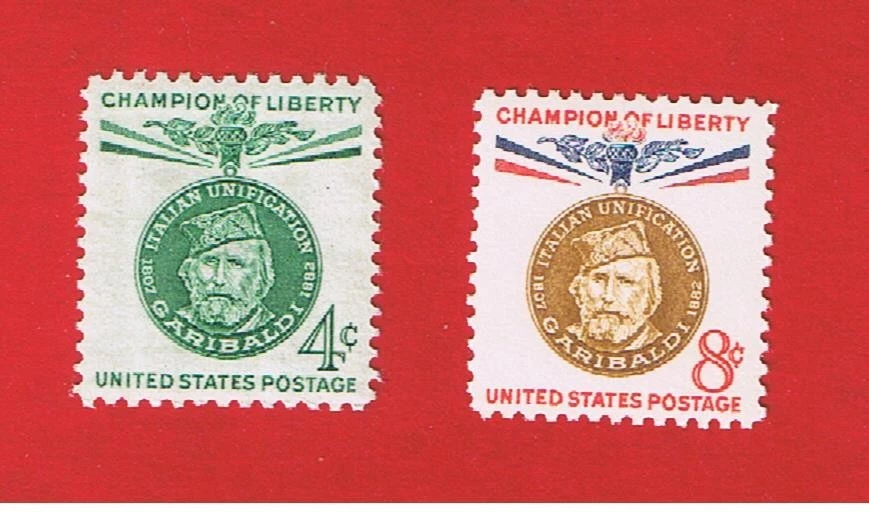 #1168-1169  MNH OG  Garibaldi-Champions of Liberty  Free S/H - Image 1 of 1