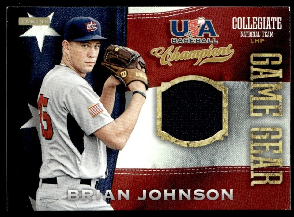 2013 Panini USA Champions Game Gear Jerseys Brian Johnson USA #7 - Image 1 of 2
