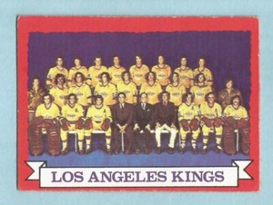 1973-74 OPC O-Pee-Chee Hockey Los Angeles Kings Team #98 EX/MT *Dark Back* **2