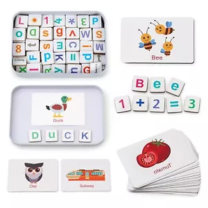 Coogam Magnetic Letters Numbers Alphabet Fridge Magnets ABC 123 Educational Toy - Picture 1 of 7
