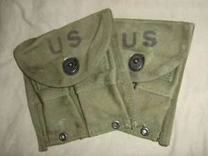 odgreen army m1garand rifle carabine NOS wwII ammo clips magazine belt pouch USA - Picture 1 of 3
