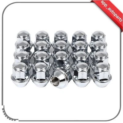 20 Pcs Chrome 12x1.5 Lug Nuts For Ford Ranger Fusion Focus Escape Lincoln MKC - Изображение 1 из 4