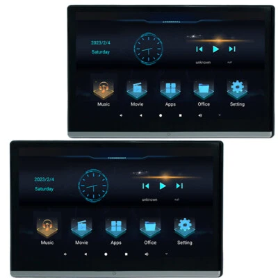 Pantalla Táctil Reproductor MP5 Asiento Trasero Coche Reposacabezas Monitor FM Espejo Enlace Android 11 Foto 1 de 4