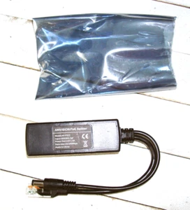 Anvision PoE Splitter 48v to 12V 2A Ethernet Adapter for Security Camera - PACK - Picture 1 of 3