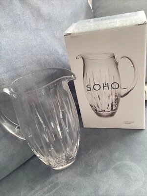 Jarro de cristal Reed & Barton SOHO capacidade de 1-1/2 quartos novo na caixa da Polônia - Imagem 1 de 4