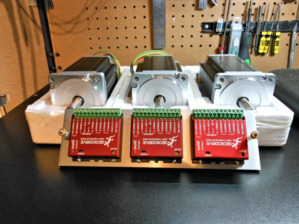 Gecko G203v VAMPIRE Drives 3 & 3 Nema 34 1700oz 5a Steppers (Pro-Grade System) - Image 1 of 1