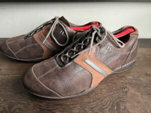 Red Wing Shoes Sneaker Driving  Mens Size 10.5 EE Brown Leather Low Lace Up Logo