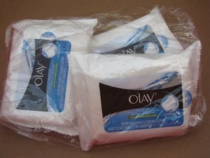 3 Lot Of Olay Clean & Mild Makeup Remover Cloths with Aloe 20 Ct Ea FREE SHIPPIN - Picture 1 of 2