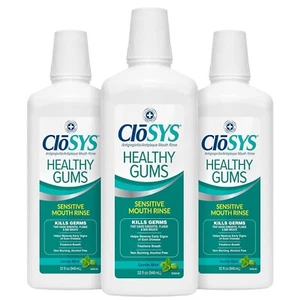 Alcohol-Free Healthy Gums Mouthwash - Fresh Breath & Gum Protection, 32 Fl Oz x3 - Picture 1 of 9