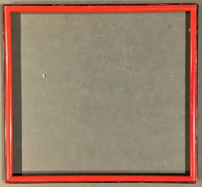 Marco de madera vintage 9 1/2 x 10 Art Deco rojo y negro cuadro bois ca 1930 Foto 1 de 4