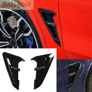 Guardabarros laterales ABS negro brillante ventilación salida embellecedor para BMW X3 G01 X4 G... - Imagen 1 de 12