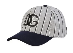dolce gabbana Game Day Dg Logo Stripes Baseball Cap 58medium  Elegant Dust Bag - Picture 1 of 6