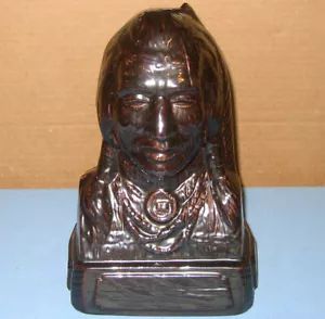 Indianer Indianer Keramik Sioux Lakota Ebenen Häuptling tapfer Büste Skulptur - Bild 1 von 5