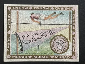 CITY COLLEGE OF NEW YORK (CCNY) POLE VAULT ~ T51 Murad sigarette ~ 1a serie - Foto 1 di 2