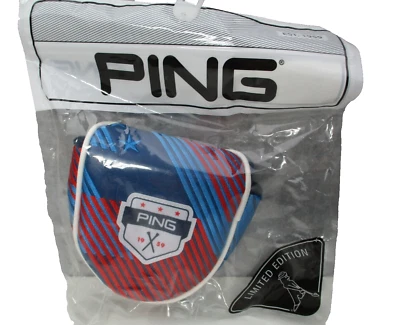 Cubierta de cabeza putter mazo de golf Ping edición limitada EE. UU. rojo blanco azul Foto 1 de 4