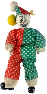 Cute Ceramic Face Jester Clown Doll Posable Small But Knowing Clown CD1 - Picture 1 of 4