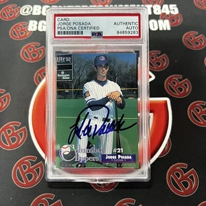 Jorge Posada Autographed Stolz-Mead Columbus Clippers Yankees PSA COA - Picture 1 of 3