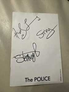 Vintage The Police Rock Band Signed Picture Card Reproduction # 504 - Picture 1 of 2