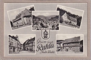 Ansichtskarte Ruhla - Postamt/Kindergenesungsheim/Lindenstraße/Heimatmuseum u.a. - Picture 1 of 2