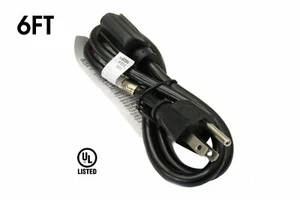 Cable de extensión eléctrico de CA de 6 pies y 6 pies premium NEMA 5-15P a 5-15R UL - Imagen 1 de 2