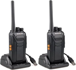 Retevis Walkie Talkie Two Way Radio VOX USB Rechargeable Base 2 Pack 16 Channels - Picture 1 of 14