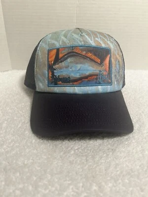 DeYoung BUFF Camionero Escamas de Peces Parche de Pesca con Mosca Malla Verde Snapback Gorra Sombrero  Foto 1 de 4
