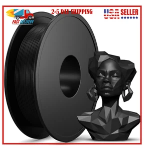 PLA Filament Black 250g(0.55bs) - 3D Printer Filament - 1.75mm 3D Printing - Picture 1 of 7