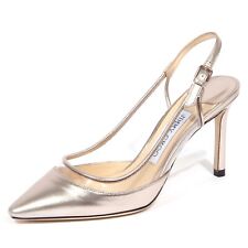 1944J sandalo donna light platinum JIMMY CHOO ERIN leather/plexi shoe woman