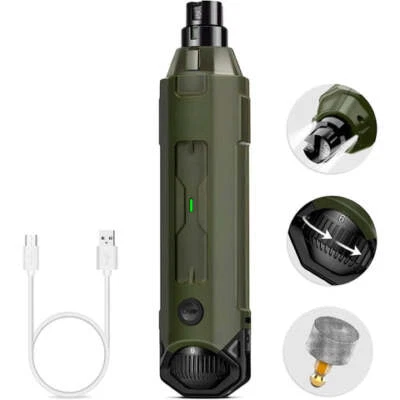 [Barktec] Molinillo de uñas para perros y gatos N60 - Broca de diamante de alta velocidad, recargable Foto 1 de 4