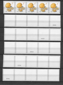 Scott #5256 2c Lemons Complete Back Number Set (6) PNC5, Plate B11111, MNH, F-VF - Picture 1 of 2