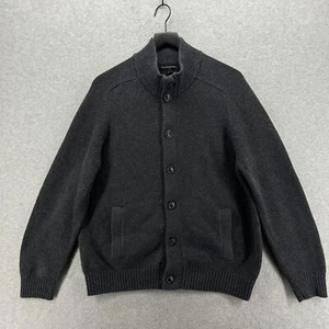 Banana Republic Sweater Mens Size Large Gray Long Sleeve Button Up Pockets - Bild 1 von 10