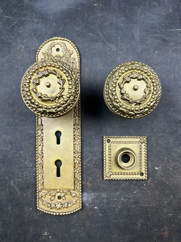 Mallory Wheeler (MWCo) Victorian Double Skeleton Key Entry Set Cover