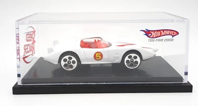 Hot Wheels Speed Racer Mach 5 white. 2008 Toy Fair model. crystal case - Image 1 of 3