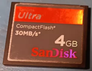 4GB Sandisk Ultra CompactFlash 30MB/s Memory Card Genuine - Picture 1 of 2