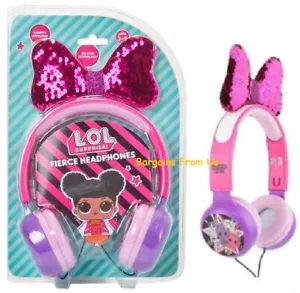 LOL Surprise Kid Friendly Over The Ear Fierce Headphone w/Volume Limiter - Picture 1 of 5