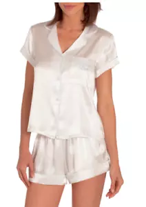 In Bloom by Jonquil Braut kurzer Pyjama elfenbeinweiß Größe M/L $ 48 - Bild 1 von 10
