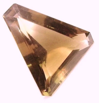 Natural Loose Gem Triangle Yellow Champagne Citrine  17.32 Carats,  20.7x19.2 MM - Image 1 of 4