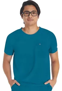 Blusa Médica Dickies EDS NXT Para Hombre Cuello Redondo DK676 COCHE Caribe Envío Gratuito - Imagen 1 de 5