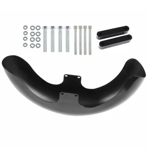 NEW For Touring Road King Glide 23" Wheel Wrap Front Fender Steel Vivid Black - Picture 1 of 11