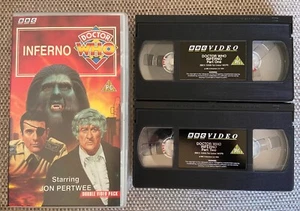 Doctor Dr Who Inferno VHS Cassette Tape Double Set - Picture 1 of 1
