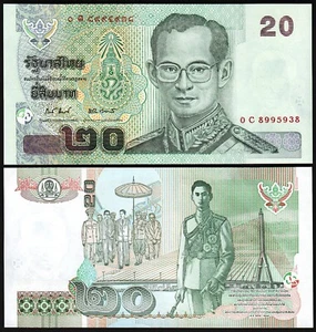 Thailand, 20 Baht, Nd 2003, UNC, P-109, Sign-81 - Picture 1 of 3