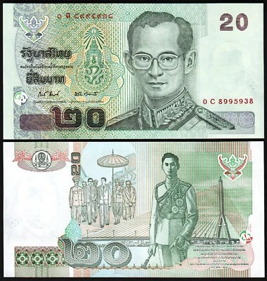 Thailand, 20 Baht, Nd 2003, UNC, P-109, Sign-81 - Image 1 of 3