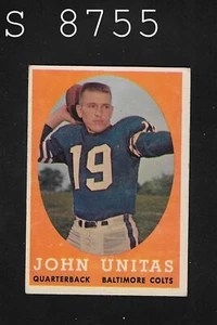 1858 Topps Football John Unitas *Hall of Fame* Card #22 *Free S/H After 1st Item - Picture 1 of 2