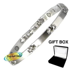 Magrelief BR52 Silver Colour Panel Bracelet - Picture 1 of 1